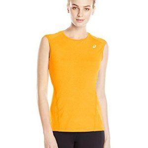 ASICS work out top in bright orange size: XS